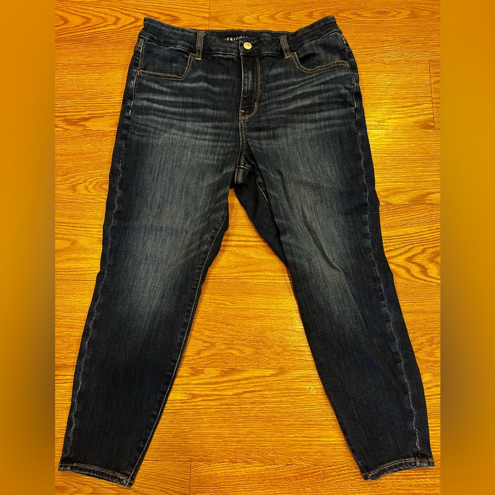American Eagle Outfitters Dark Blue Jeans #8